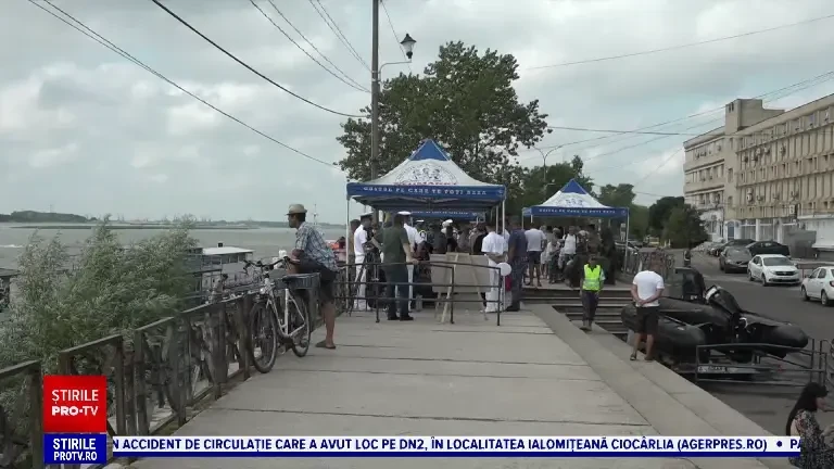 Au început festivitățile dedicate Zilei Marinei, la Galați. Flotila Fluvială a primit vizitatori la bordul navelor din dotare