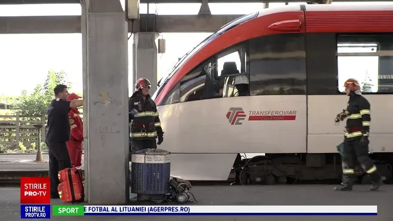 Un tren plin cu pasageri a luat foc în Gara Ploiești Vest. ”Ni se cere să nu avem pretenții”