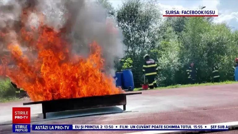 Concurs național al serviciilor voluntare şi private pentru situaţii de urgenţă. Ce echipă a obinut locul I