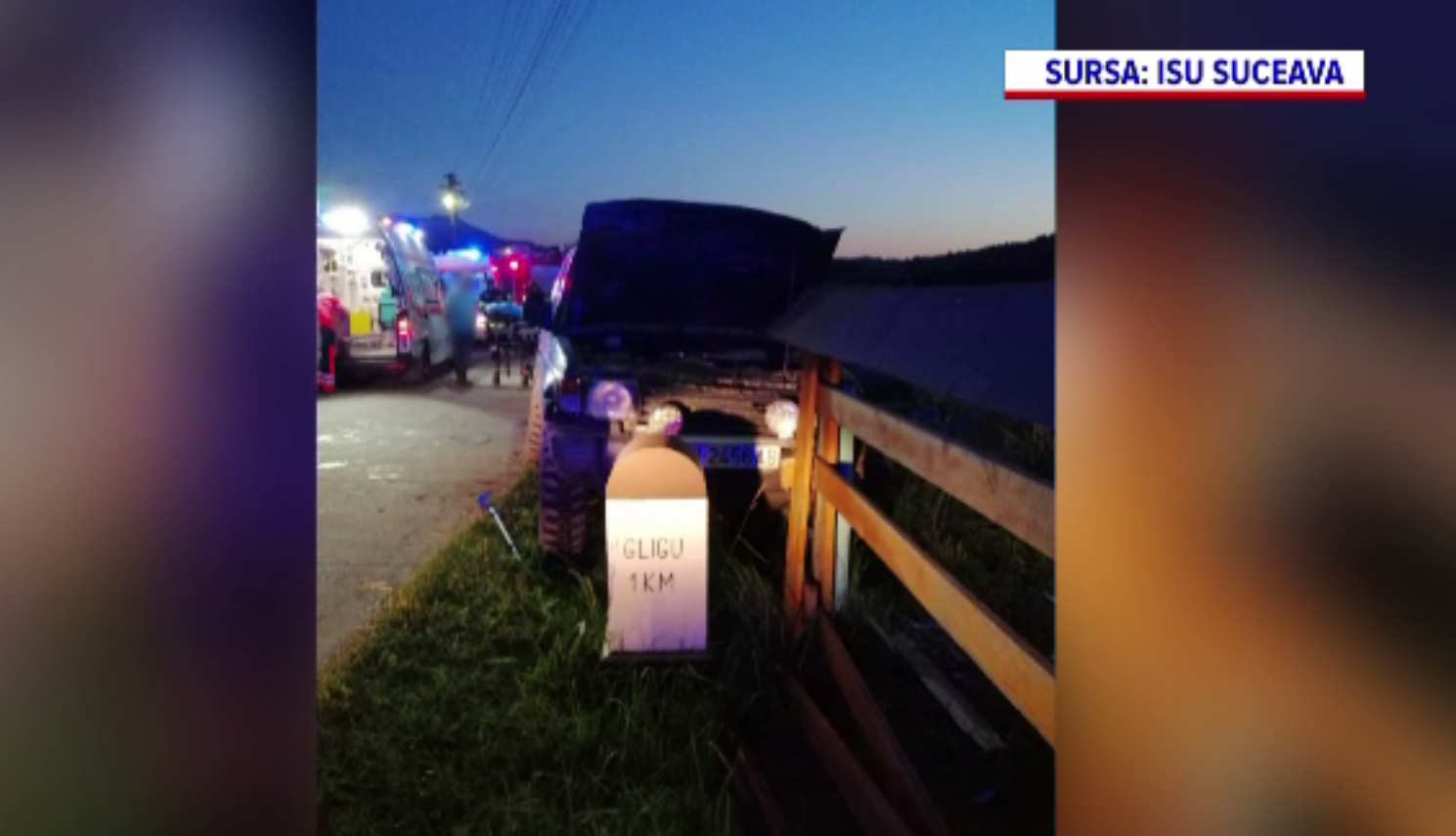 Un mort și cinci răniți într-un accident în Suceava. Șoferul decedat a scăpat mașina de sub control