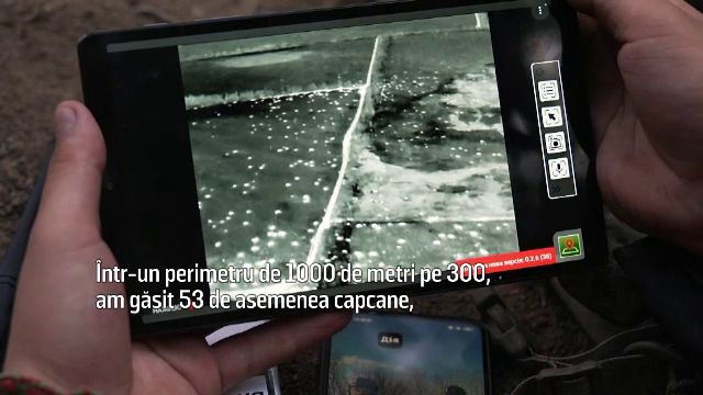 Cum arată terenul lăsat în urmă de rușii în retragere. Camerele cu termo-viziune detectează minele