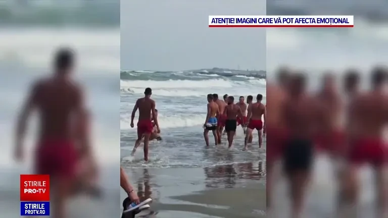 „A luat o piatră, a aruncat spre mine”. Mărturia unui salvamar care a fost lovit de turiști în Eforie Nord