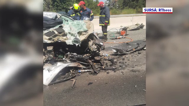 Accidentul înfiorător din Grecia. Mărturia șoferului camionului în care au intrat cu mașina cei doi români