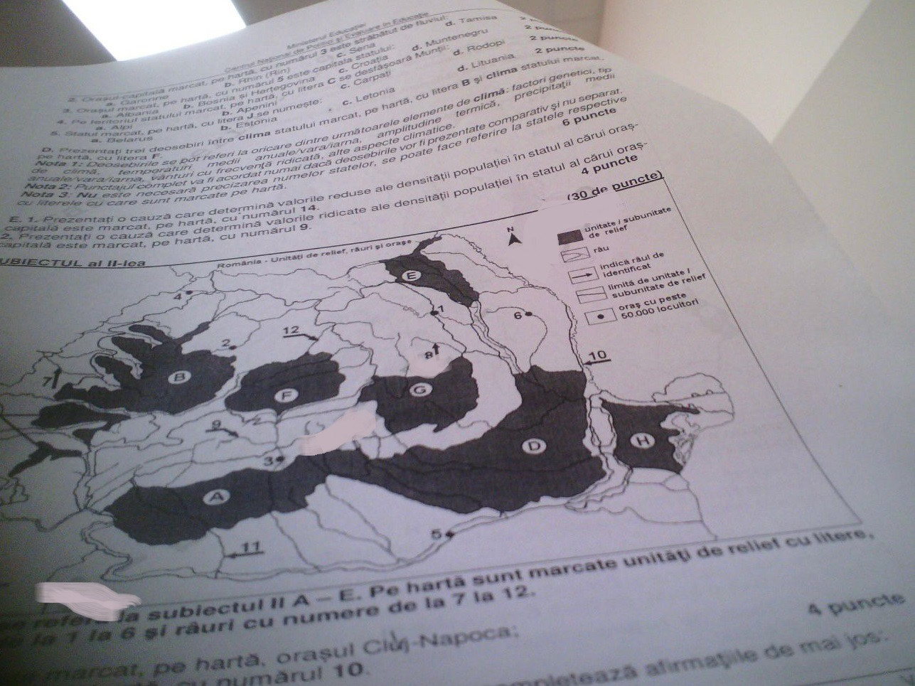 Subiecte geografie