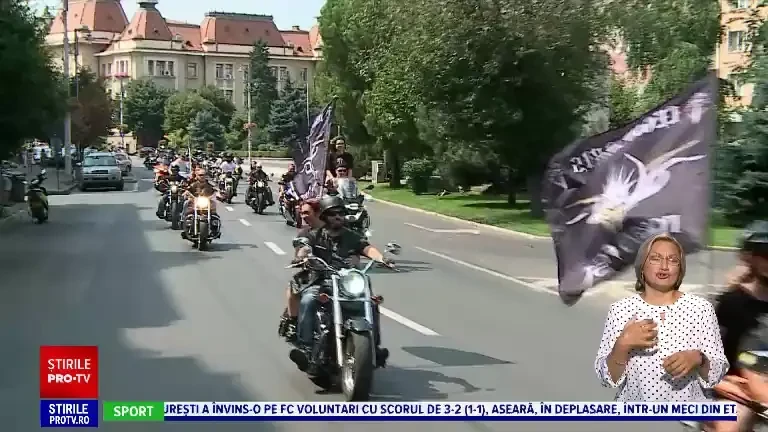 Parada motocicliștilor, în Târgu Mureș. Străzile au răsunat de zgomotul motoarelor turate. „E o stare de spirit”