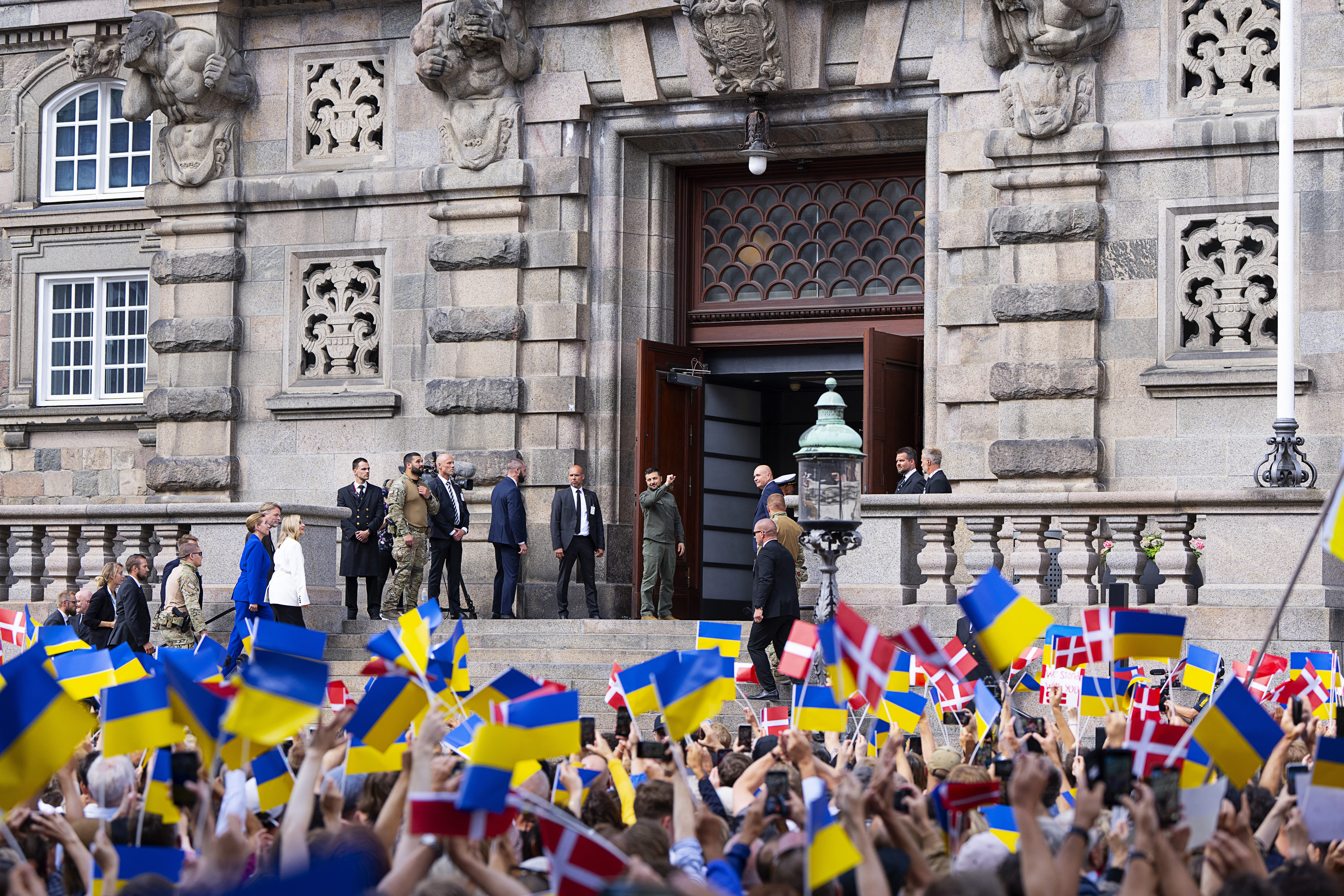 Zelenski, vizită în Danemarca. Mesaj în fața unei mulțimi: „Rusia va pierde acest război”