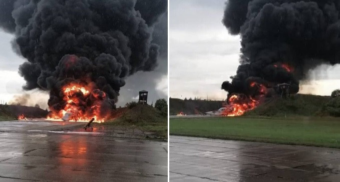 O dronă ucraineană a provocat o distrugere uriașă în Rusia. Un bombardier nuclear emblematic, scos din „joc” | FOTO