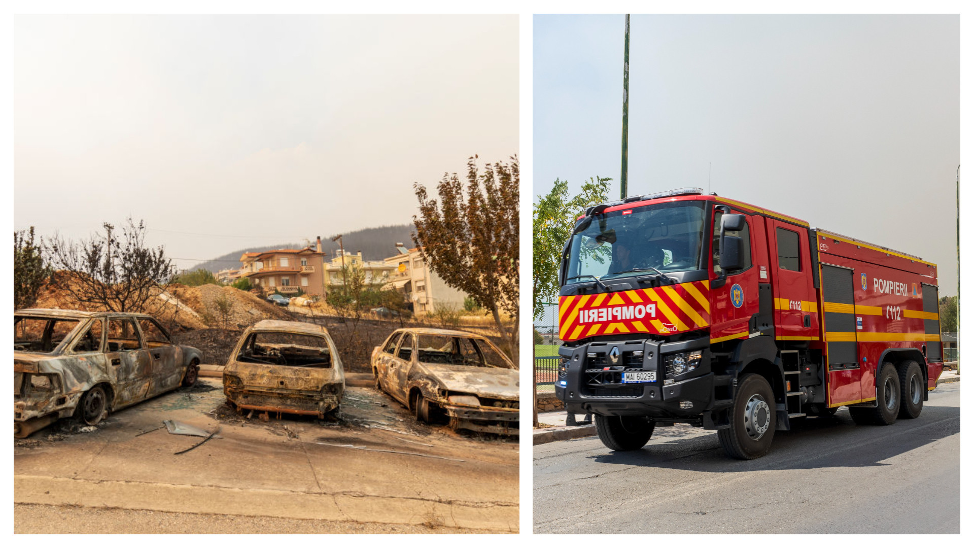 Incendiile fac prăpăd din nou în Grecia. Cel puțin 20 de oameni au murit. Zeci de pompieri români, la fața locului