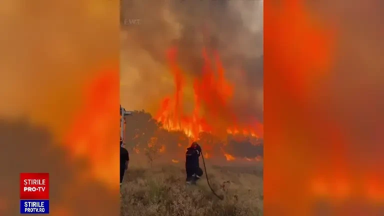 Incendiile fac prăpăd din nou în Grecia. Cel puțin 20 de oameni au murit. Zeci de pompieri români, la fața locului