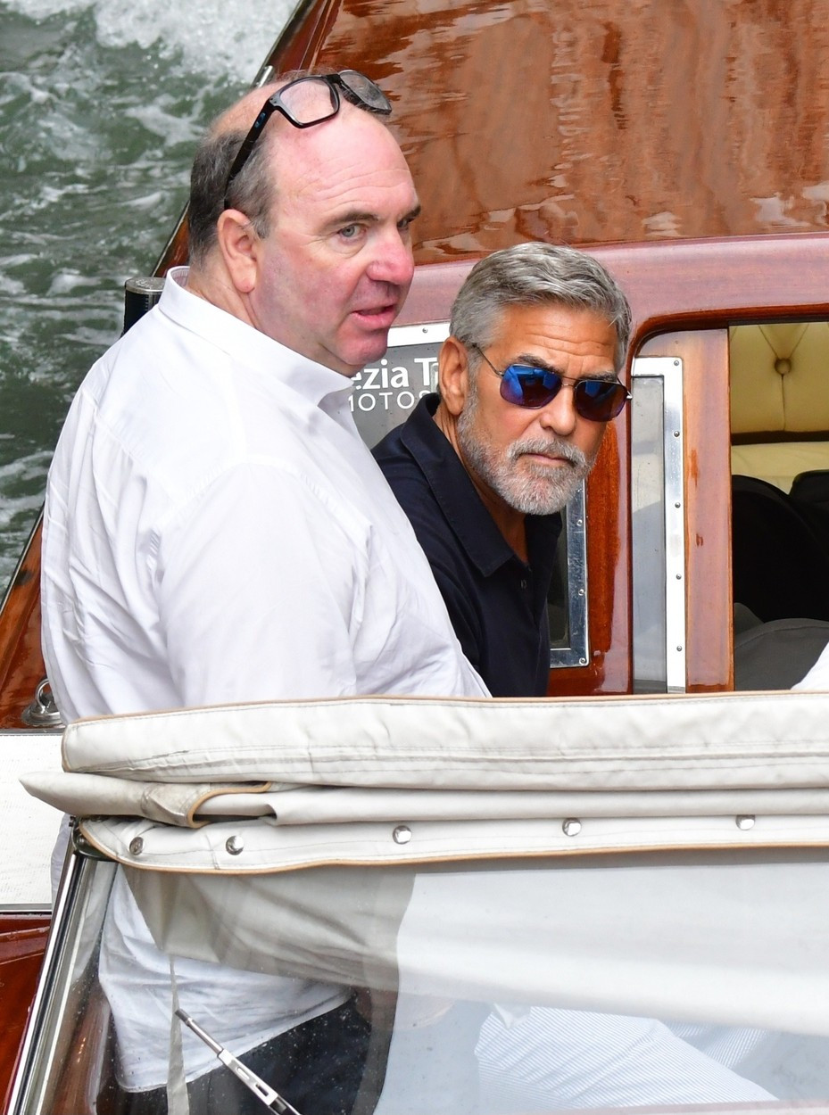 george clooney si amal in venetia