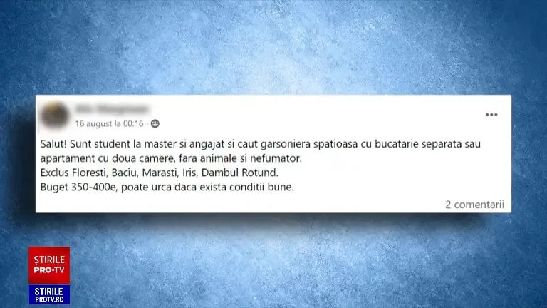 Față de 2022, chiriile în România au crescut și cu 15%. Studenții vor să evite căminele, însă ”prețurile sunt destul de mari”