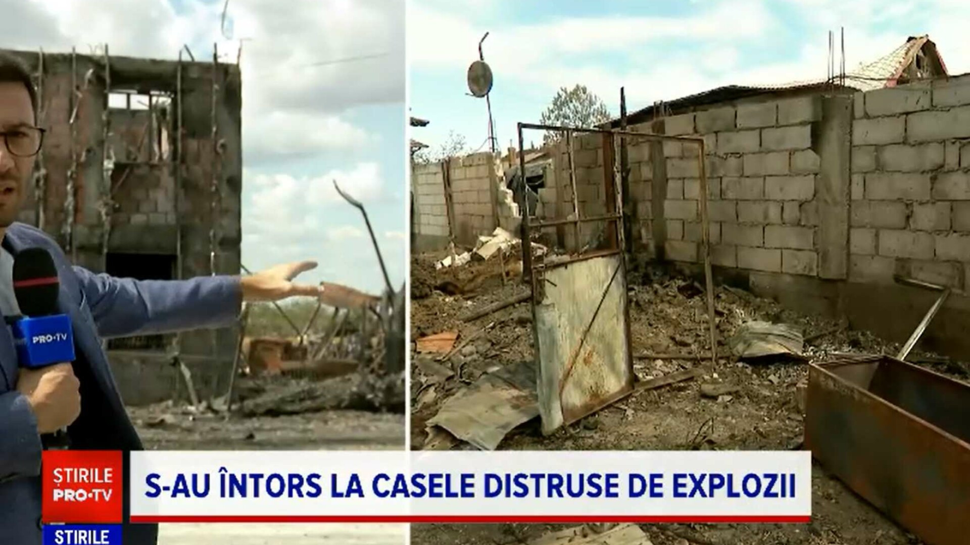 În Crevedia încă se evaluează pagubele. Mulți localnici nu mai au un acoperiș deasupra capului și își caută animalele pe câmp