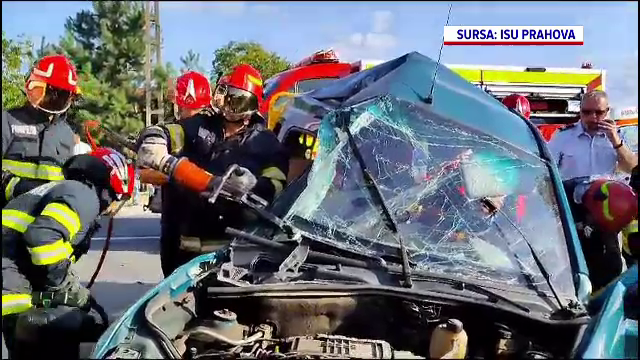 Accidente în lanț în Prahova. Doi șoferi au murit pe loc și 3 pasageri au fost răniți, în urma unor manevre fatale