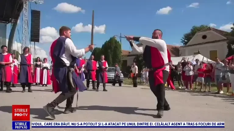 Turiștii au putut afla tainele cavalerilor teutoni la Festivalul Medieval de la Cetatea Feldioara. ”Mi se pare extraordinar”