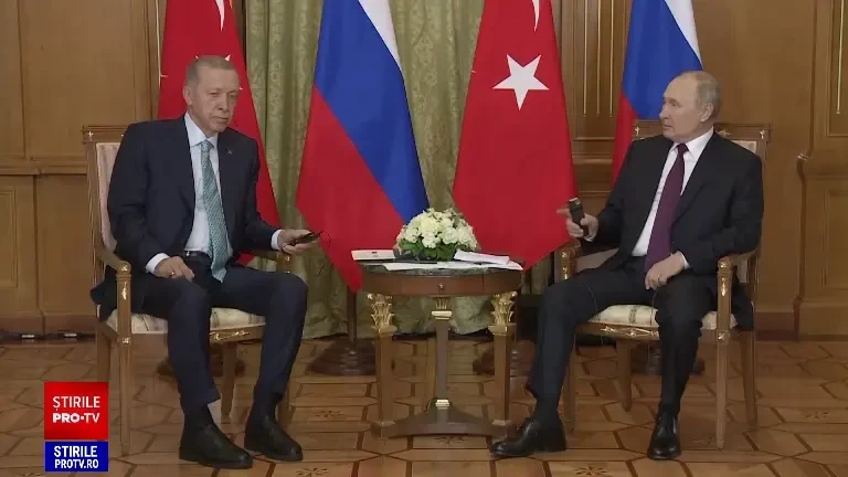 Ce i-a spus Putin lui Erdogan în întrevederea de la Soci. Președintele turc promite un anunț ”foarte important pentru lume”
