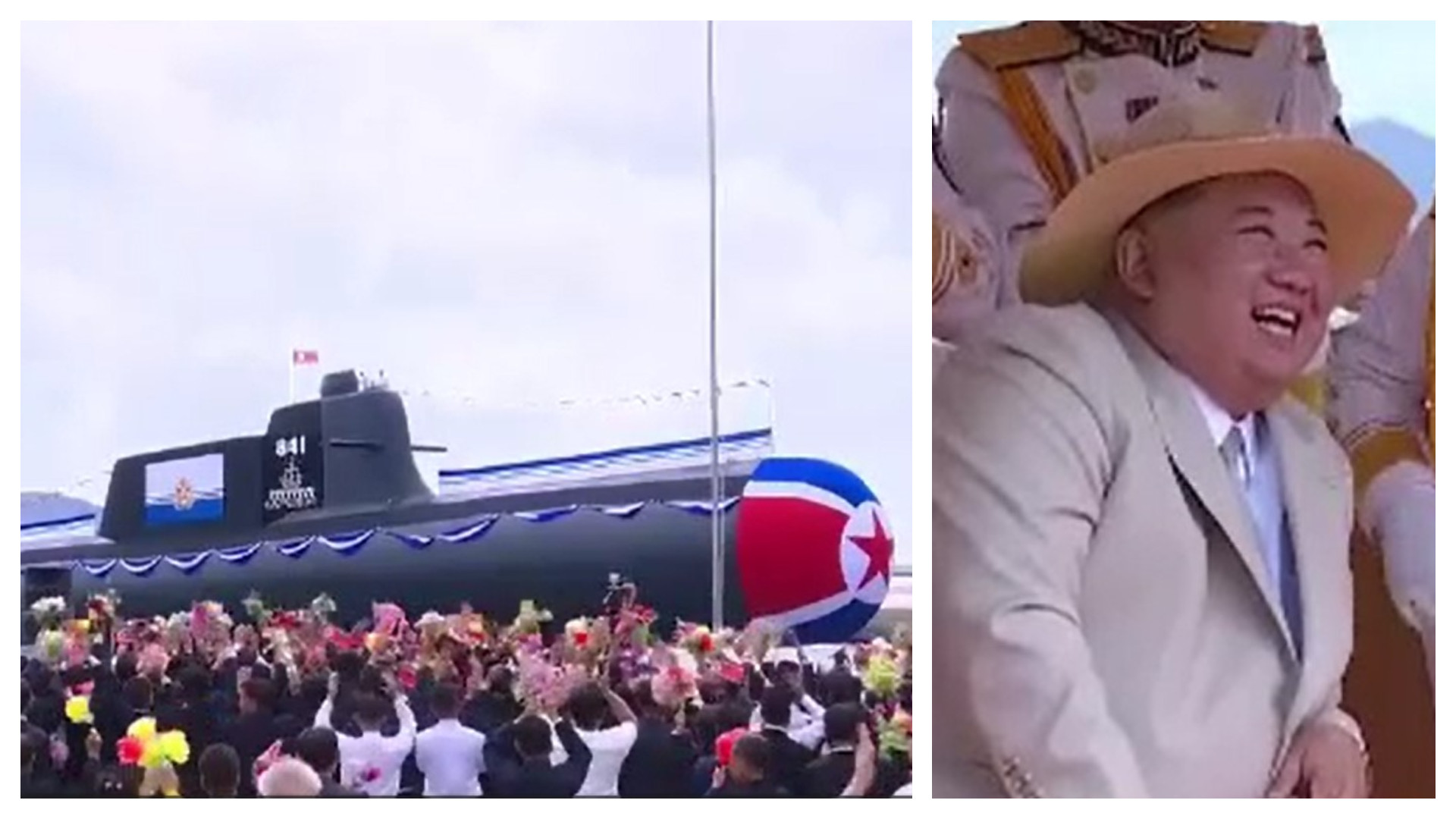 Cum arată noul "submarin nuclear tactic de atac" al Coreei de Nord. Kim Jong-un a fost prezent la ceremonia de inaugurare