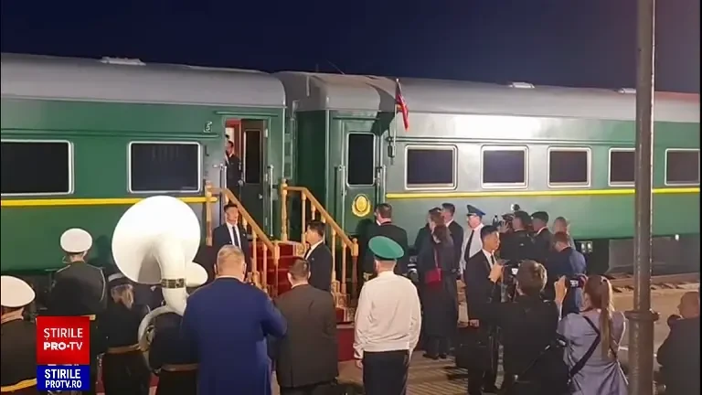 Kim Jong Un a ajuns în Rusia. El a fost întâmpinat un oficial local, însă urmează o întrevedere cu Vladimir Putin