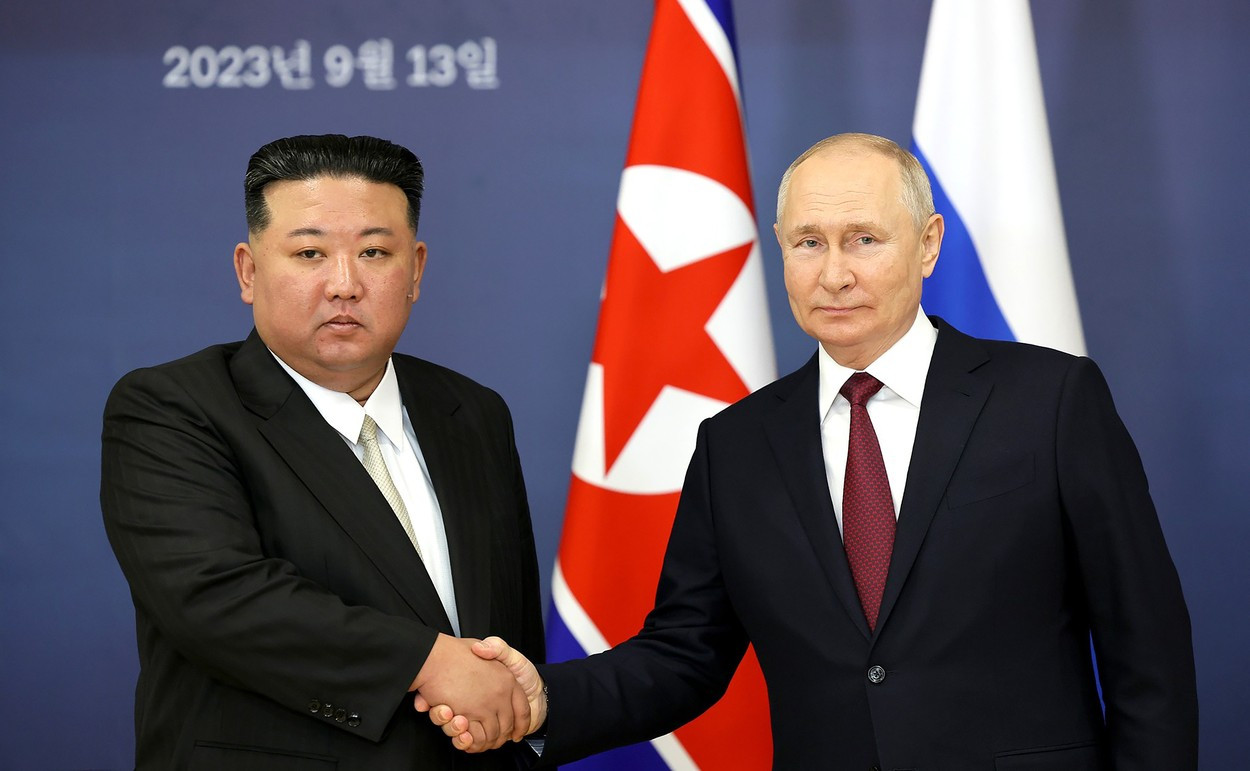 Ce i-a dat Putin să mănânce oaspetelui său Kim Jong Un la dineul din Rusia
