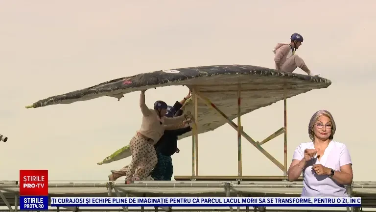 Mașinării zburătoare inedite au făcut spectacol în Capitală. Lacul Morii s-a transformat în cel mai popular aerodrom din țară