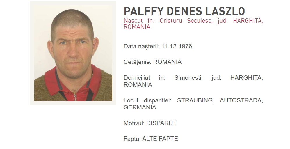 Un bărbat din Harghita a dispărut în timp ce se întorcea de la muncă din Franţa. Familia nu îl mai poate contacta din august