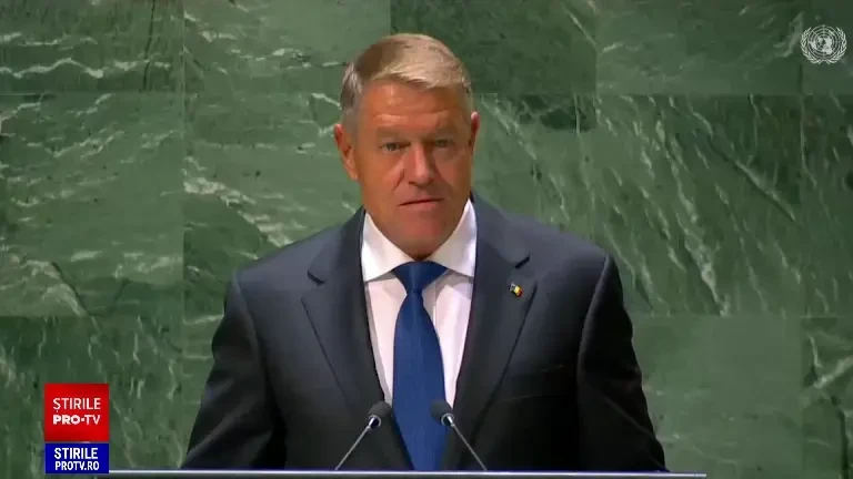 Președintele Klaus Iohannis, de la tribuna ONU: „Susținem pe deplin formula de pace propusă de partea ucraineană”
