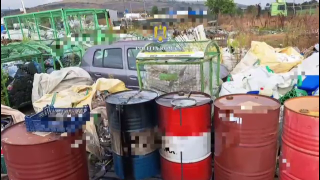 Peste o tonă și jumătate de deșeuri periculoase, confiscate în Alba. Societatea nu era autorizată de Protecția Mediului
