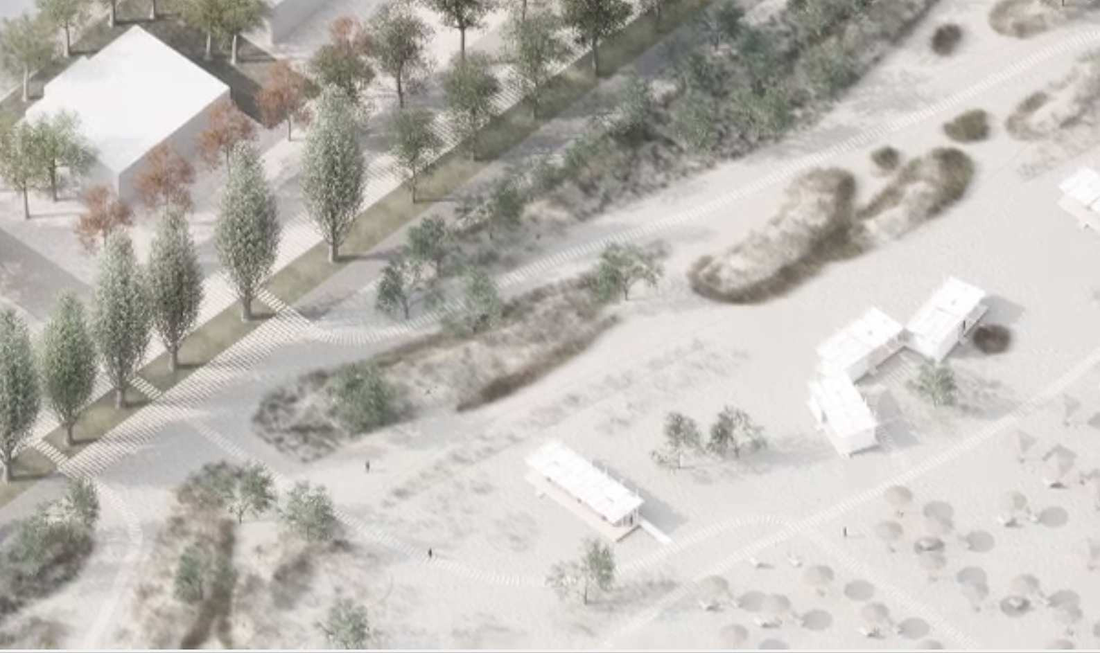 Plaja din Mamaia, reamenajată de arhitecți. Va fi o zonă verde cu măslini, baruri, locuri de joacă și terenuri de sport