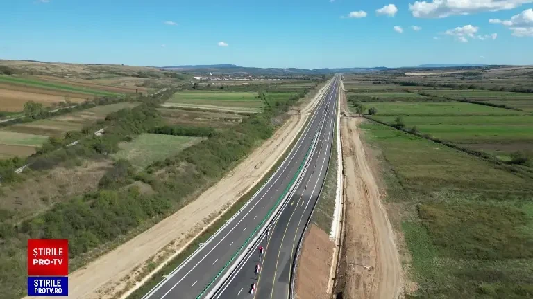 România a depășit borna de 1.000 de kilometri de autostradă, după inaugurarea unui tronson de 13,5 kilometri în Sălaj