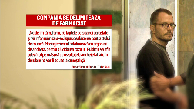 Farmacistul care a traficat zeci de mii de comprimate de narcotice a fost concediat. Prima reacție a șefilor săi