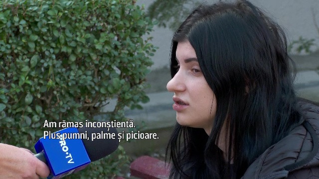 Imagini șocante. Un elev de 18 ani din Mioveni și-a desfigurat o colegă, izbind-o cu fața de pardoseală