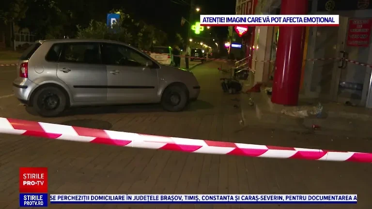 O șoferiță a lovit cinci persoane în Timiș, după ce a încurcat accelerația cu frâna