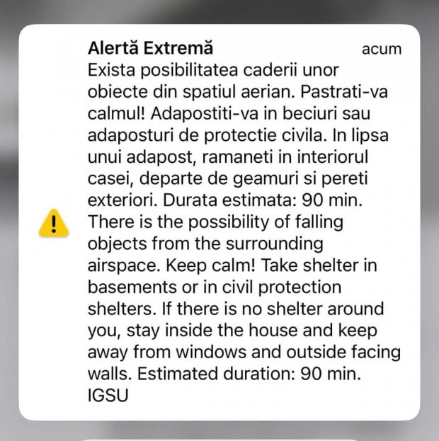 Mesaj RO-Alert