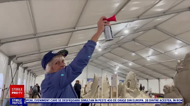 Sculpturi din nisip spectaculoase, la un campionat internațional. Au participat artiști din toată lumea
