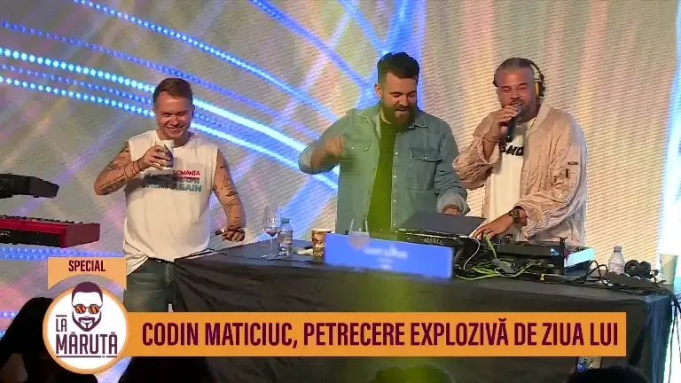 Cum a apărut Marcel Ciolacu la aniversarea lui Codin Maticiuc. Mesajul de pe tricoul premierului. VIDEO