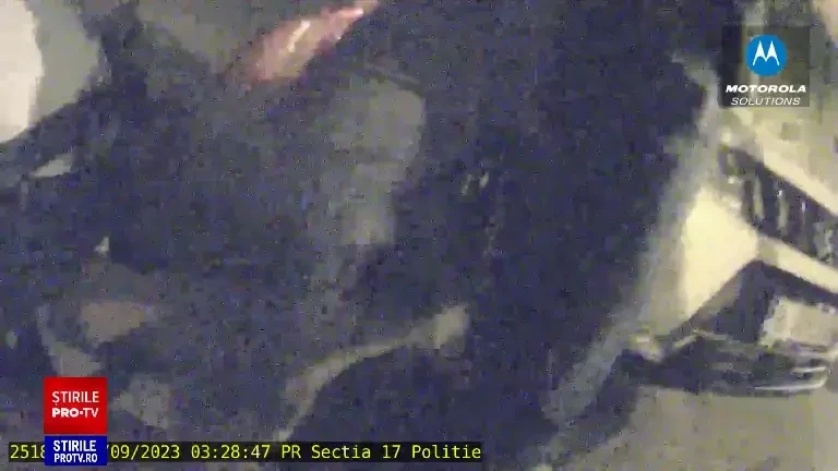 Momentul încătușării lui Eduard Giosu, tânărul drogat care și-a făcut rău singur lovindu-se de o mașină parcată | VIDEO