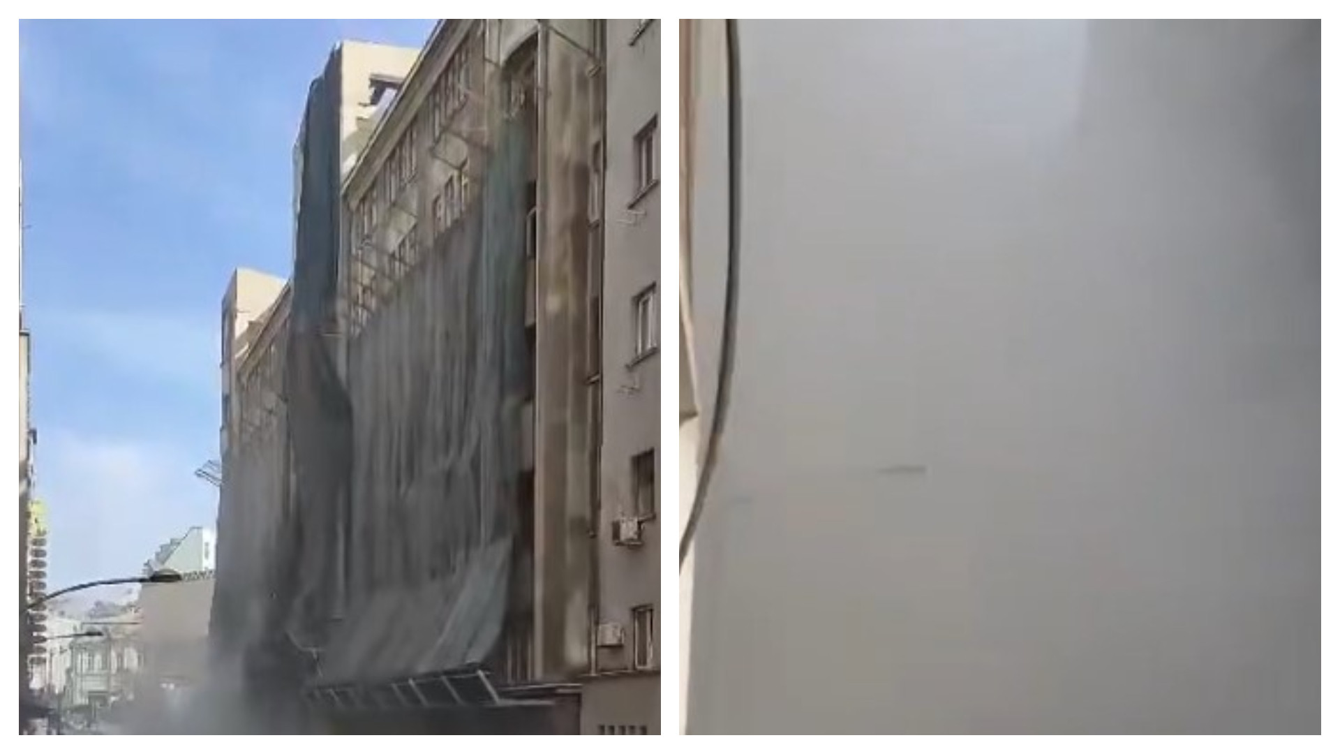 Demolare cu scandal a clădirii istorice a Poliției Capitalei. "Oamenii din zonă sunt disperați, se sufocă în case!" | VIDEO