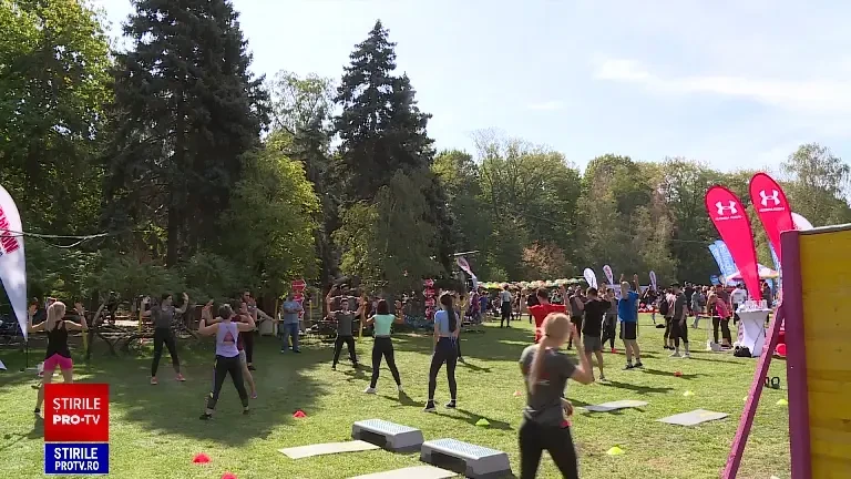 Cel mai mare festival de fitness organizat în aer liber. Mii de bucureșteni au făcut mișcare în parcul Herăstrău