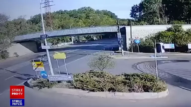 Imagini șocante. Momentul accidentului grav din Otopeni în care a murit medicul Cornel Petreanu | VIDEO