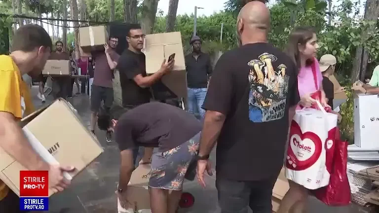 Voluntarii israelieni s-au mobilizat și aduc alimente și haine în Tel Aviv