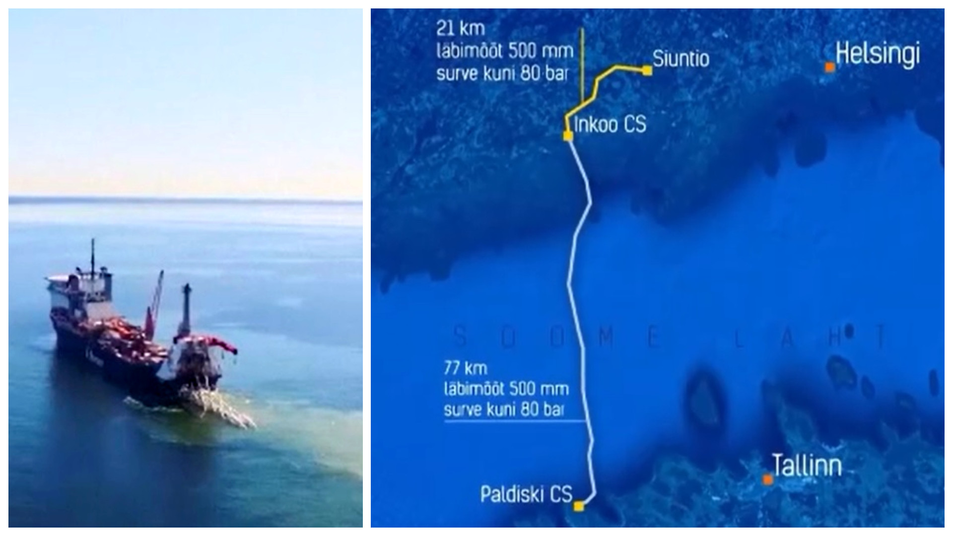 Autoritățile finlandeze, în alertă. O fisură a apărut într-o conductă subacvatică de gaze naturale