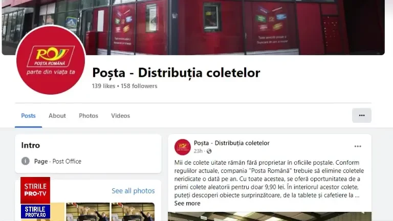 O nouă escrocherie a apărut pe internet. Așa zise ”colete abandonate” la Poșta Română, care se vând la prețuri de nimic