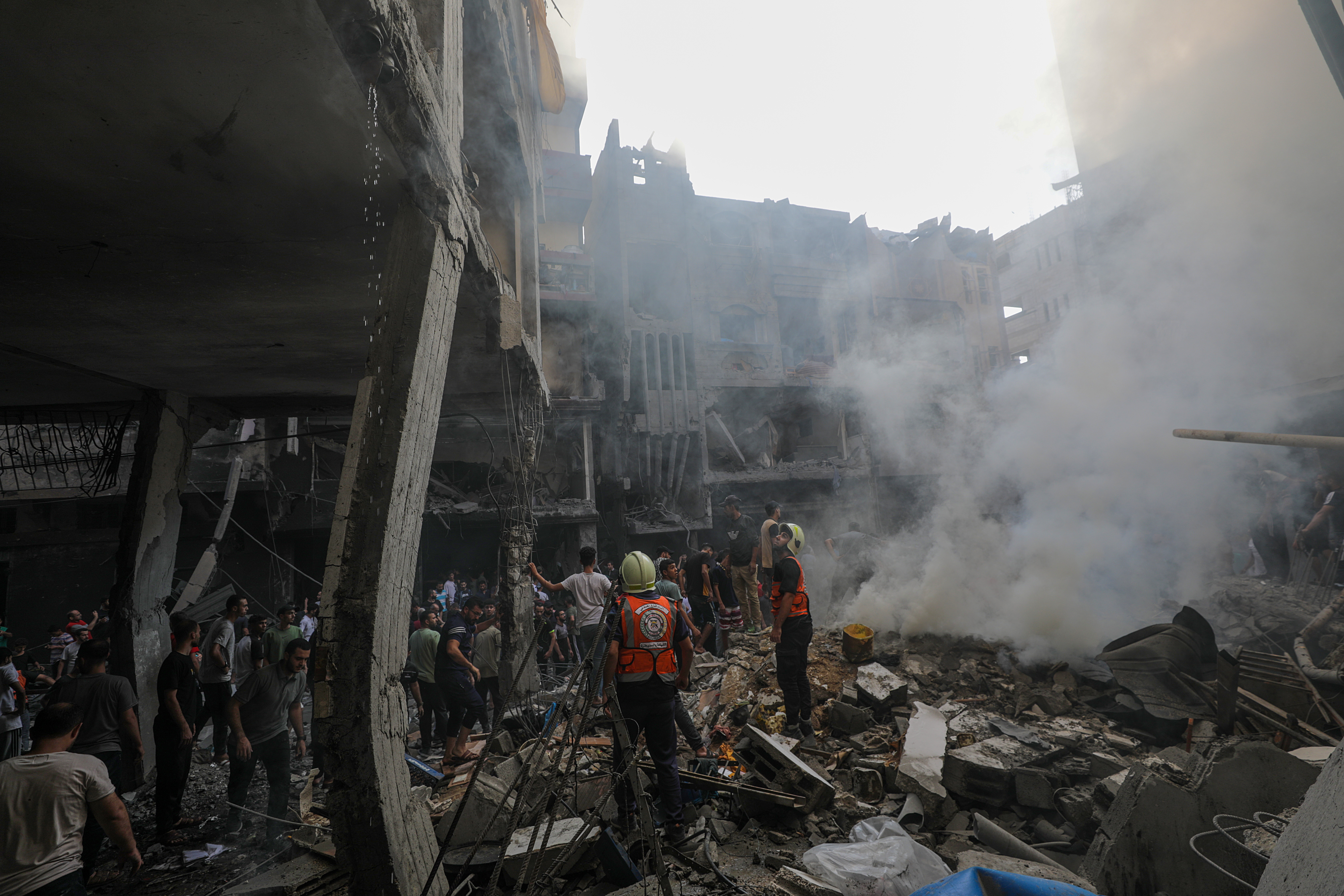 GALERIE FOTO. Cum arată Gaza după o săptămână de bombardamente ”de răzbunare” a Israelului, în urma atacului din 7 octombrie