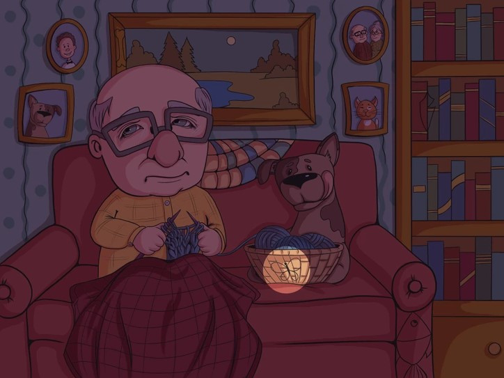 Doar 2% observă fluturele ascuns în imaginea cu bunicul. Iluzie optică pentru a vă testa inteligența