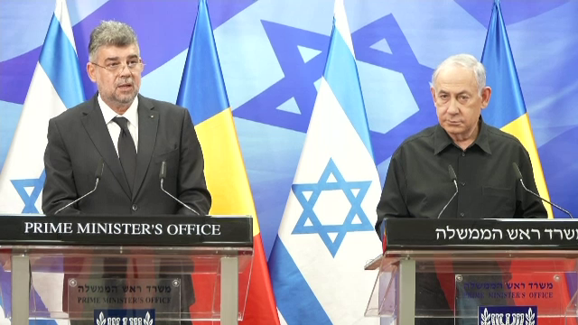 Ciolacu și Netanyahu, declarații din Israel. Premierul român: „Fac apel pentru facilitarea coridoarelor umanitare din Gaza”
