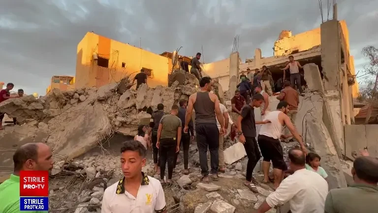 Imaginile groazei în Gaza. 71 de oameni au murit după atacurile Israelului în Khan Younis și Rafah