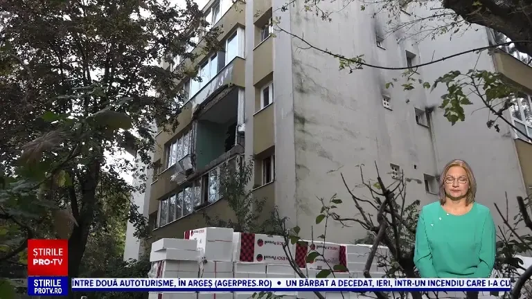 Explozie într-un bloc din Târgu Mureș. Peretele unei bucătării a ajuns în curtea imobilului