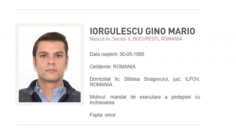 Mario Iorgulescu, dat în urmărire generală de Poliția Română