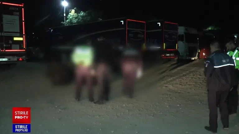 Mașină ticsită cu migranți, depistată în apropiere de Drobeta-Turnu Severin. Șoferul a rupt-o la fugă când a fost dată alarma