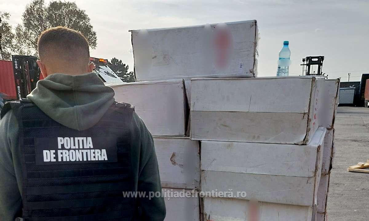 Captură de 1,3 milioane lei într-un container sosit din Pakistan în Portul Constanţa Sud. Ce au descoperit polițiștii | FOTO