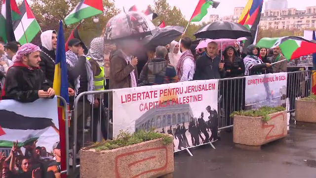 Marș al palestinienilor, la București. „Este un război împotriva poporului palestinian”